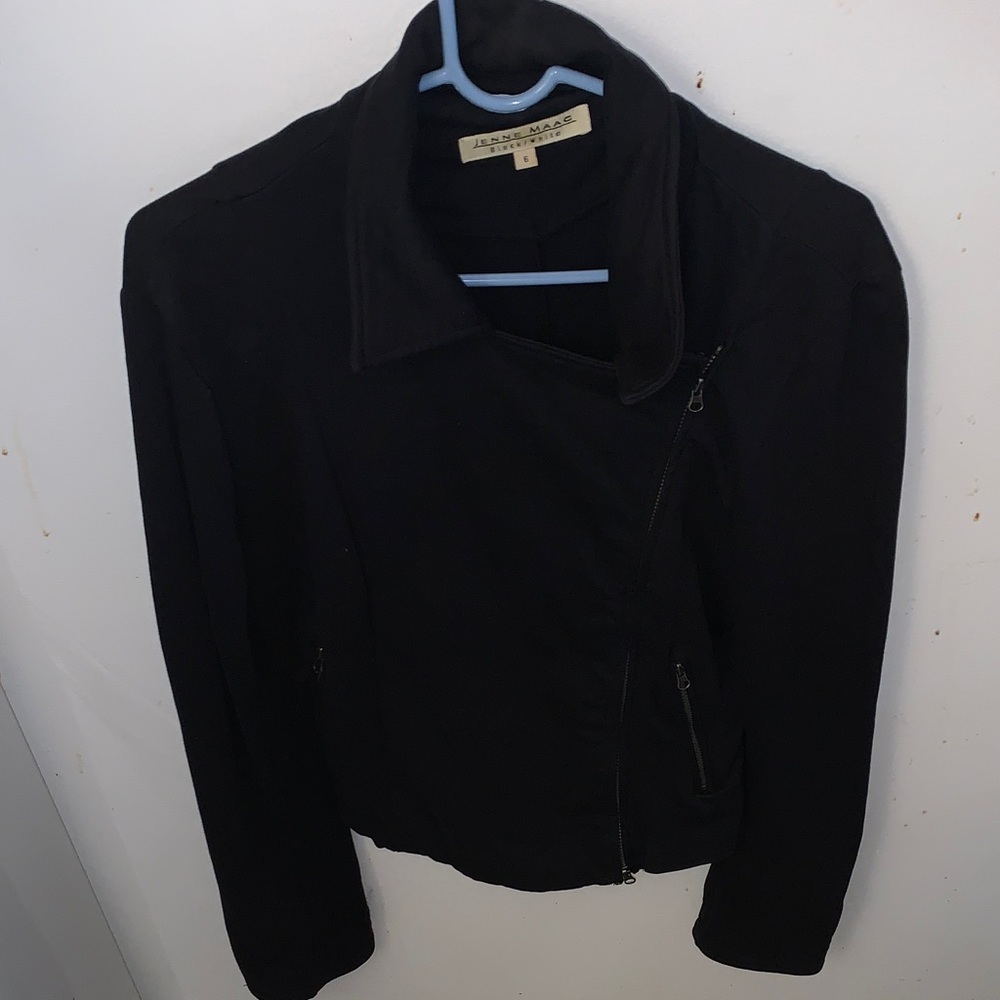 Chic Stylish European Light Shirt Jacket W/ Diagonal Zipper Design Jenne Maac S6